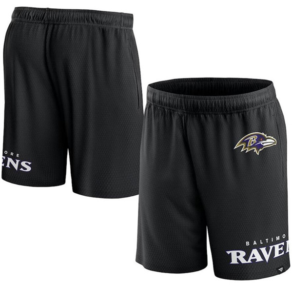 Men's Baltimore Ravens Black Shorts